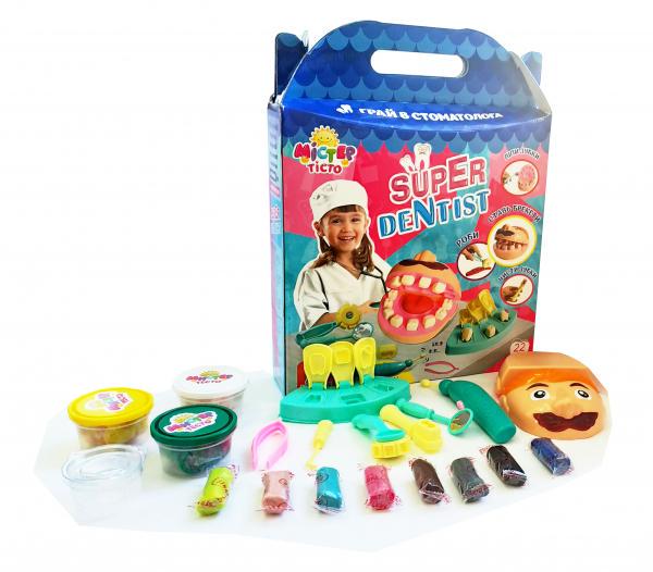 Набор для творчества Strateg Тесто для лепки Мистер тесто Super dentist 43х32х7,5 см (71407S)