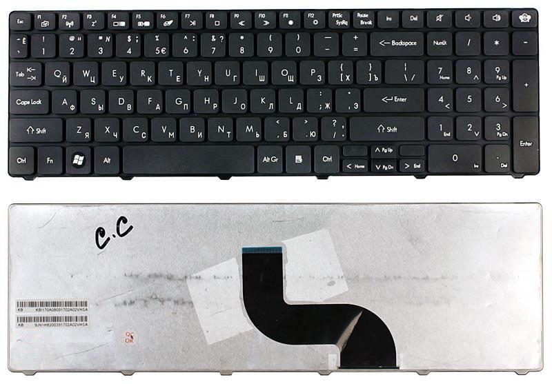 Клавиатура для ноутбука Acer Packard Bell TM81/TM82/TM86/TM87/TM89/TM94 Black