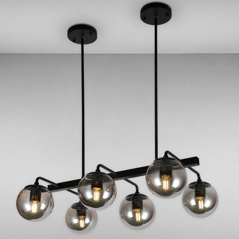 Люстра подвесная Light House LS-16092/6 BK+BK на шесть ламп Черный