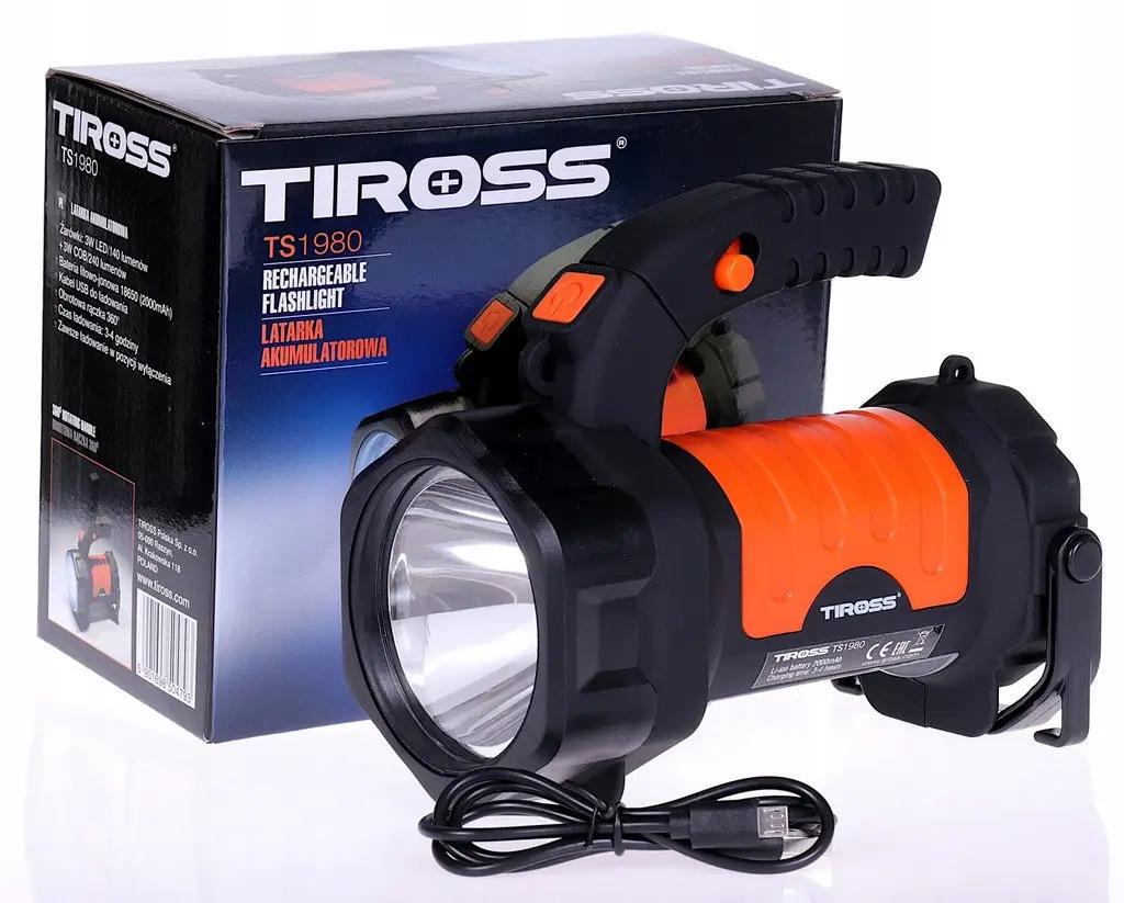 Фонарик ручной аккумуляторный Tiross-1980 (00000021444)