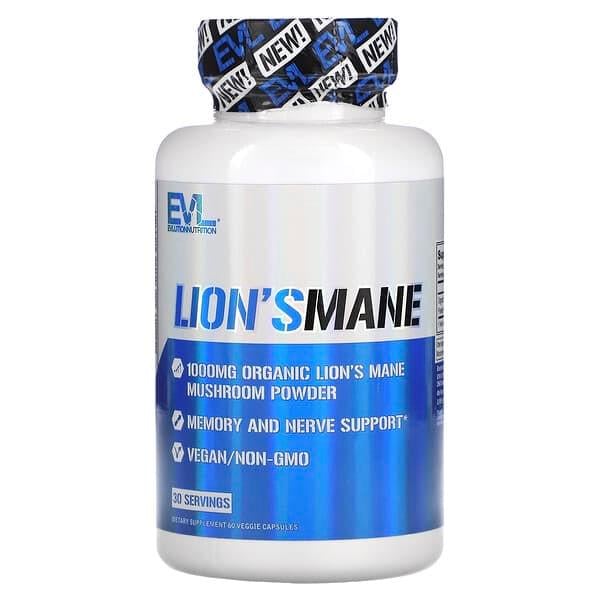 Поддержка памяти и нервной системы EVL Nutrition Lions Mane 60 капс. (1532)