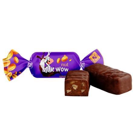 Цукерки глазуровані Milk Wow nut 1кг (214239)