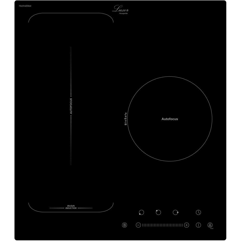 Варочная панель индукционная Luxor RI 445 B Practik R и объединение конфорок Slider Черный (30681515)