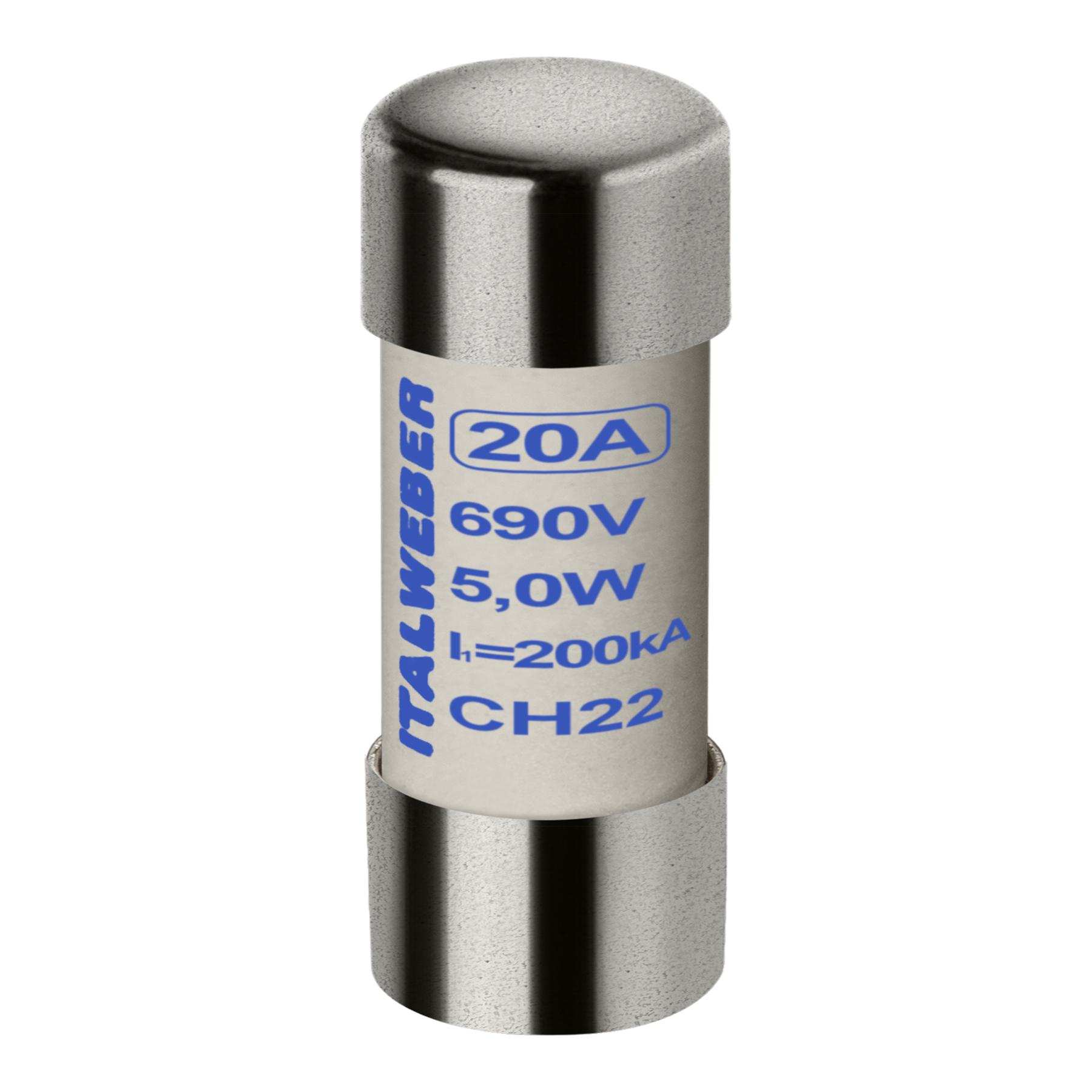 Предохранитель Italweber 22х58 20A aR CH22 690 В (1462020)