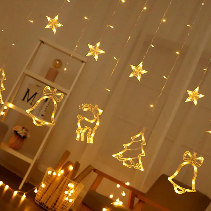 Гирлянда занавеса Елени и колокольчики 3,0х0,8 м Белый (1506662058) - фото 4 Гирлянда занавеса Елени и колокольчики 3,0х0,8 м Белый (1506662058) - фото 4