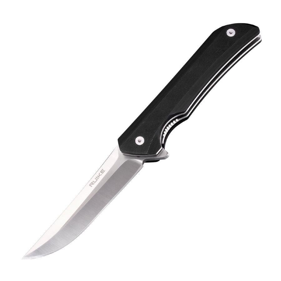Нож складной Ruike Hussar карманный туристический полуавтоматический с фиксацией Liner Lock 215 мм Black (P121-B)