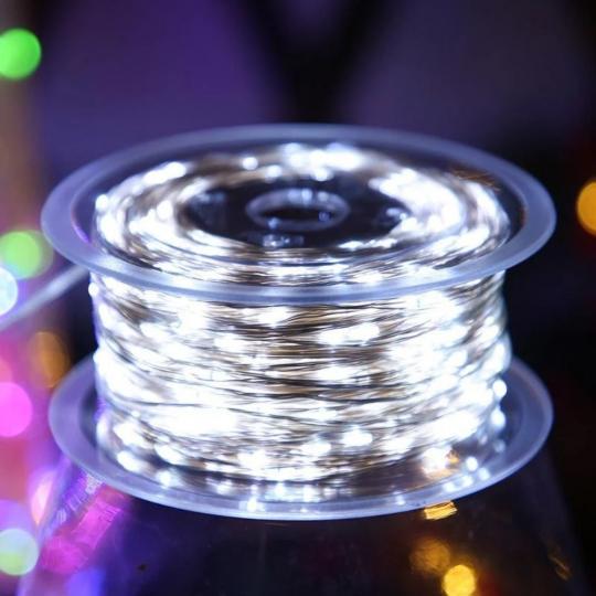 Гирлянда-роса Феерия 800 LED из ПВХ от электросети 100 м Холодный белый (150-81-9133-041)