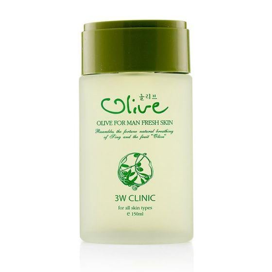 Тонер с оливой для мужской кожи увлажняющий 3W Clinic Olive For Man Fresh Skin 150 мл (8809083285777)