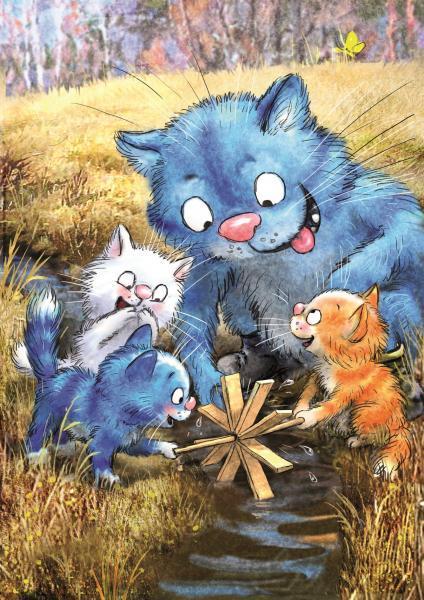 Картина по номерам Strateg Животные Приключения у воды 30х40 см в термопакете (SS-6396-mt)