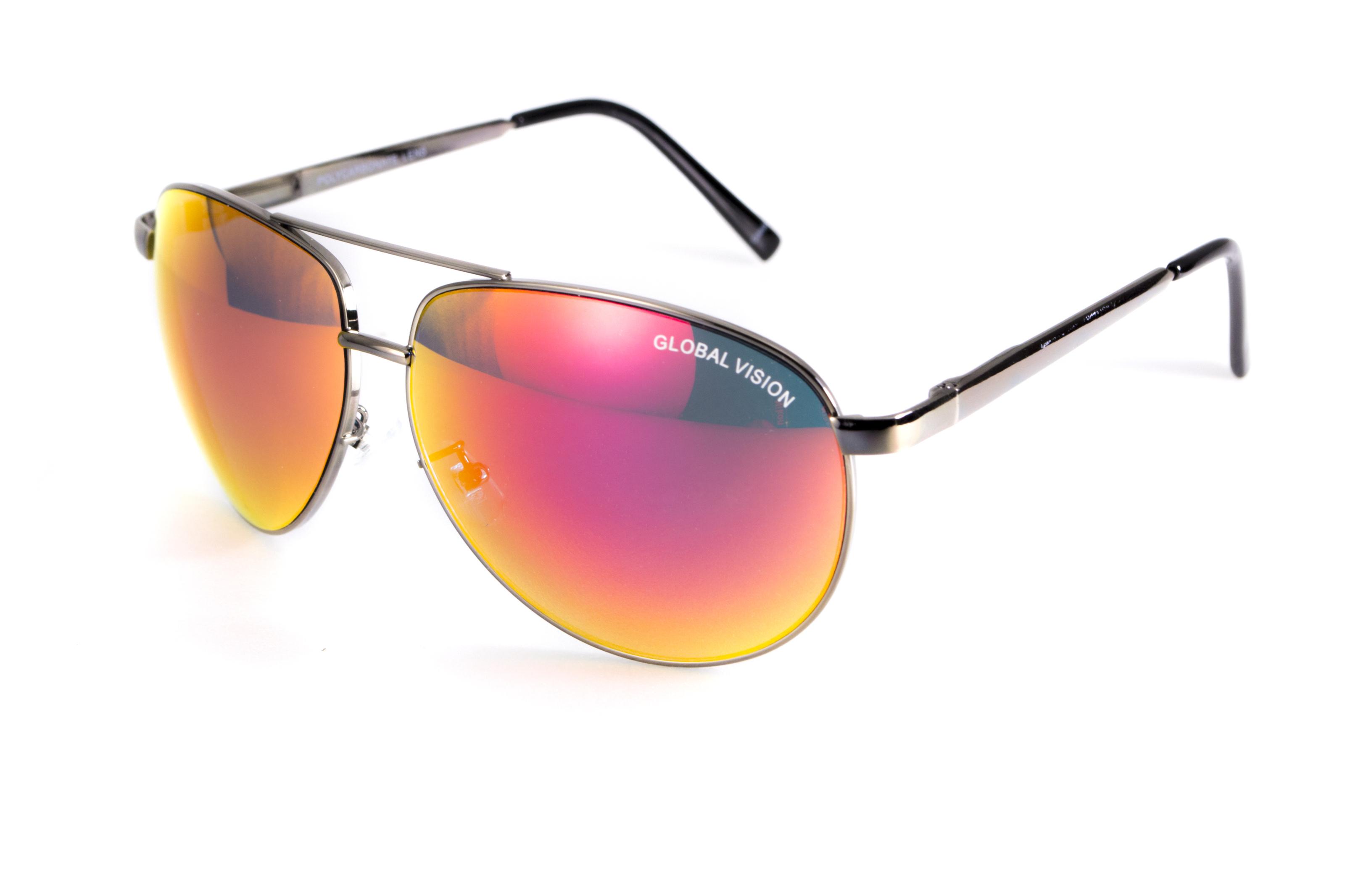 Очки защитные Global Vision Aviator-4 Красный - фото 8