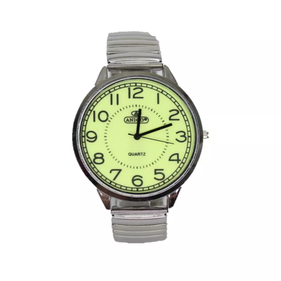 Часы мужские Xwei d-42 на браслете Silver/Fosfor (3648)