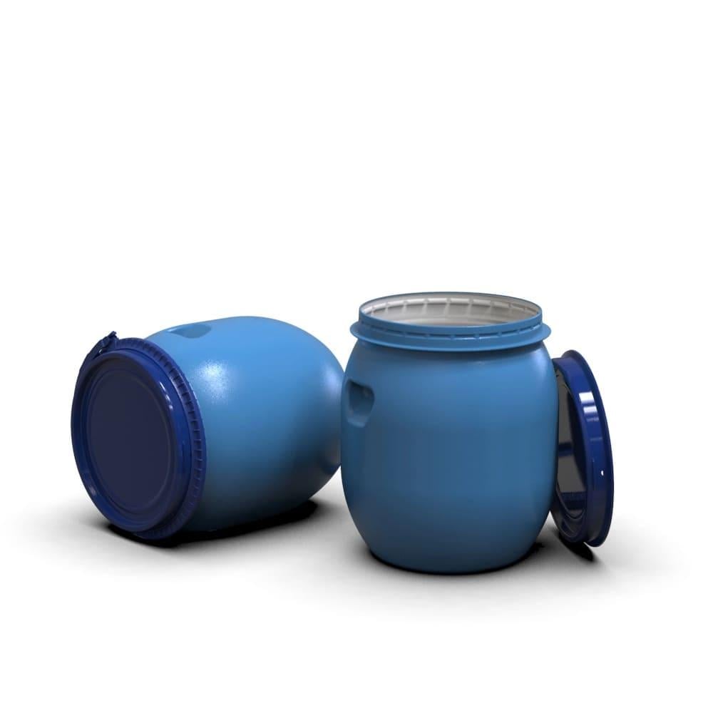 Бочка для брожения Litolan с винным клапаном U-образный и латунным сливным краном 1/2" 45 л (29646) - фото 7