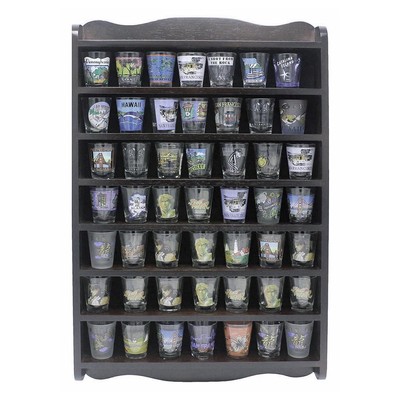 Полка для рюмок из дерева Дилири Венге (ПДШ-003612)