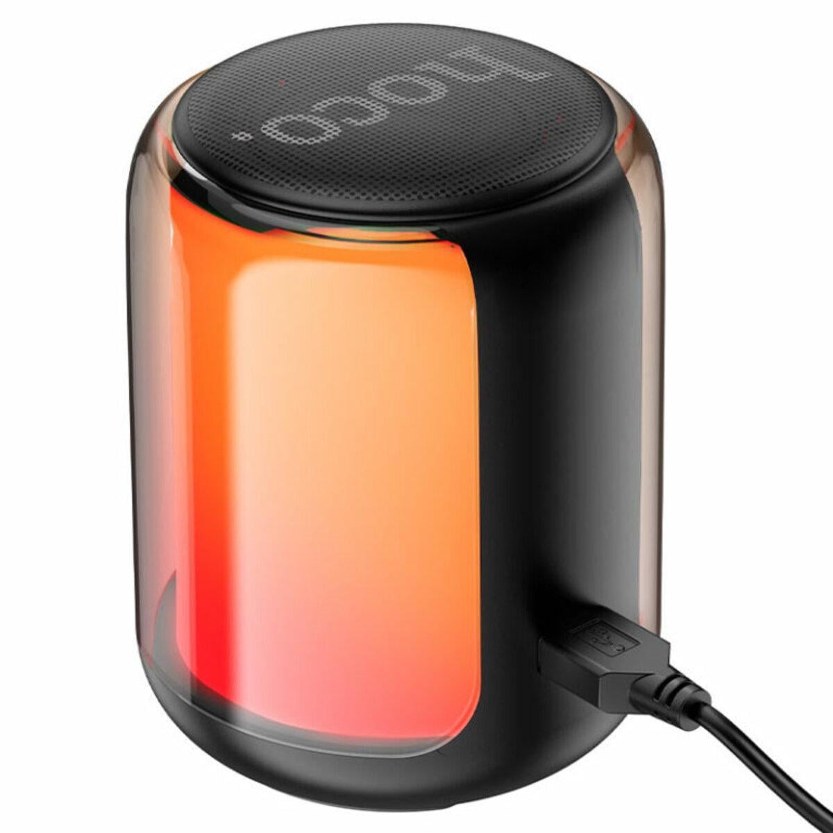 Портативная колонка HOCO BS56 Bluetooth Colorful BT Wired 2-in-1 Computer Speaker с RGB подсветкой проводной и беспроводной режим Black (000051)