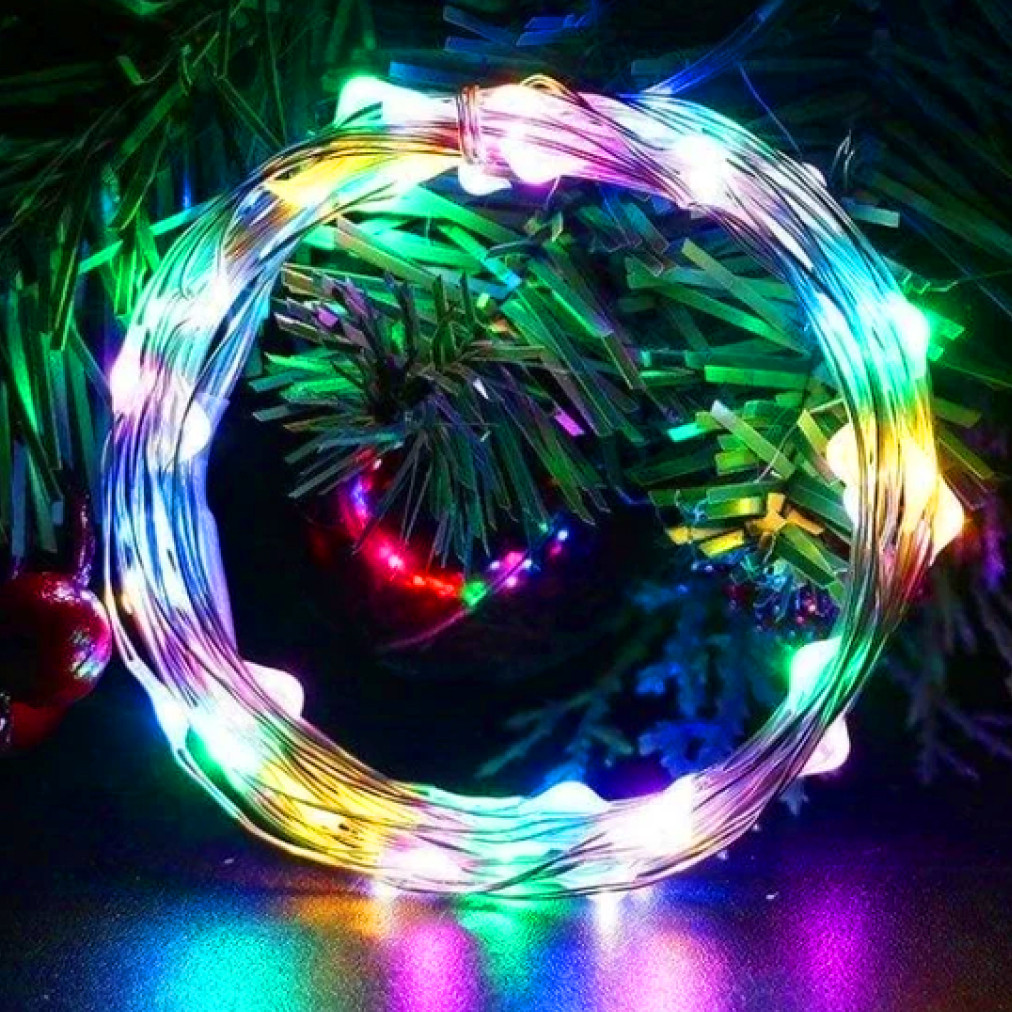 Гирлянда нить Роса от USB 8 режимов 500 LED IP44 50 м Мультиколор - фото 10
