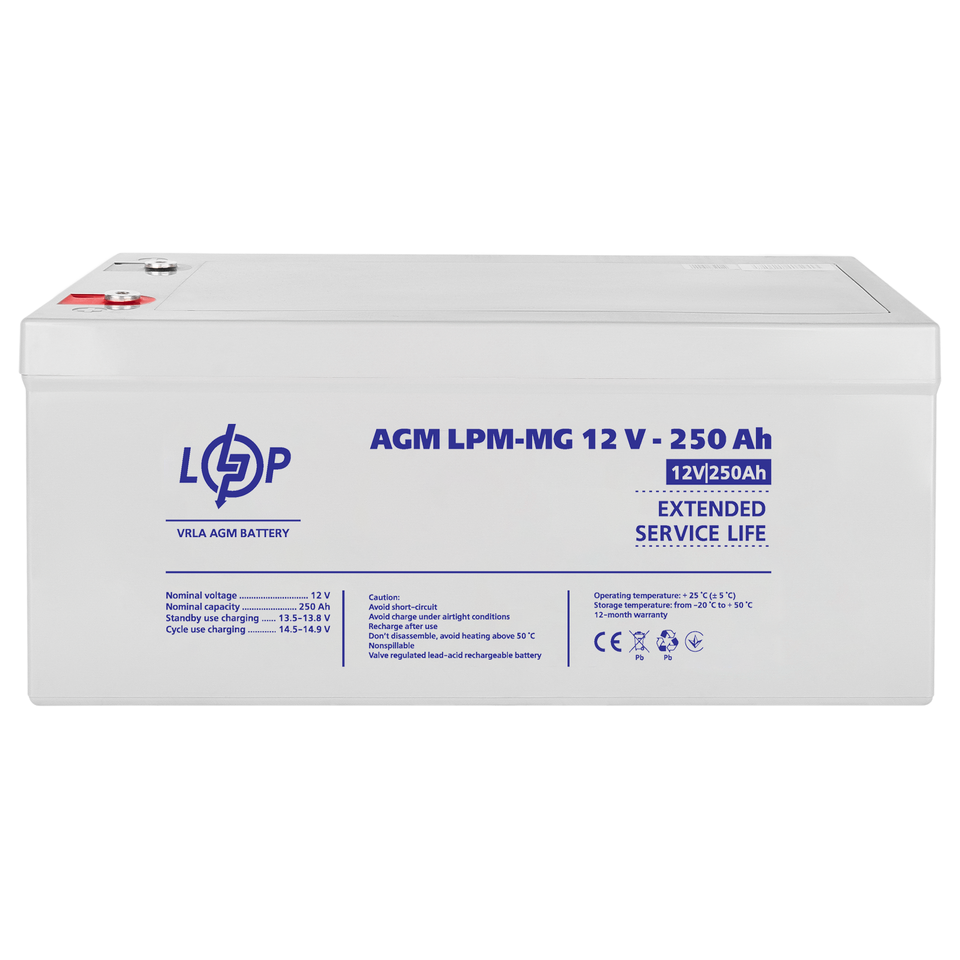 Акумулятор мультигелевий LogicPower LPM-MG 12V-250 Ah (26454206) - фото 4