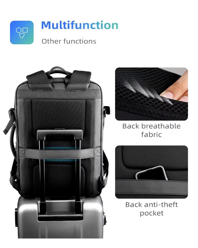 Міський рюкзак-сумка для ноутбука Mark Ryden Delta MR9711 ручної поклажі 17,3" Чорний (27735008) - фото 6 Міський рюкзак-сумка для ноутбука Mark Ryden Delta MR9711 ручної поклажі 17,3" Чорний (27735008) - фото 6