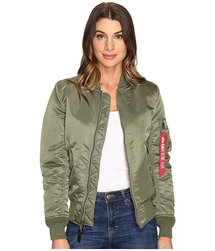 Бомбер Alpha Industries MA-1 W Flight Jacket S Olive (WJM44500C1OS) - фото 6