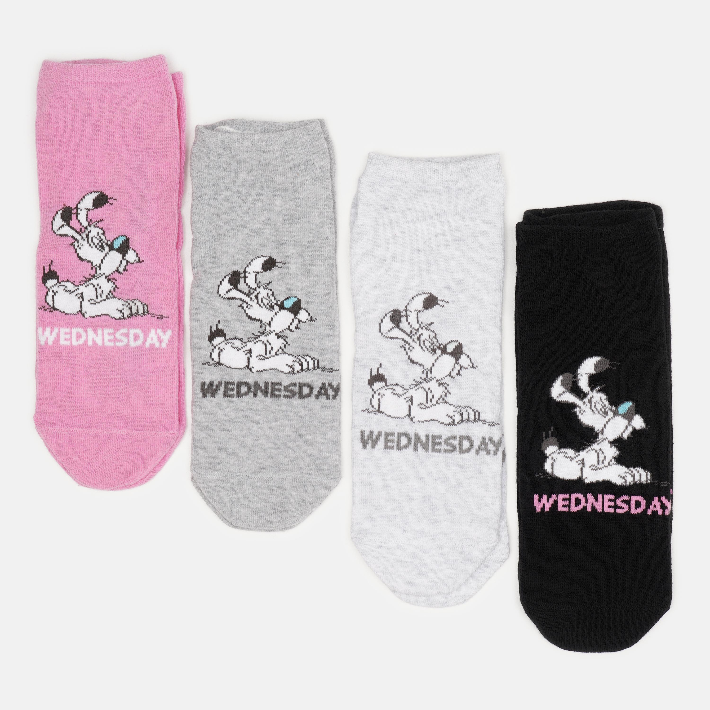 Шкарпетки C&A 4 пари р. 35-38 Чорний/Сірий/Рожевий (22422010)