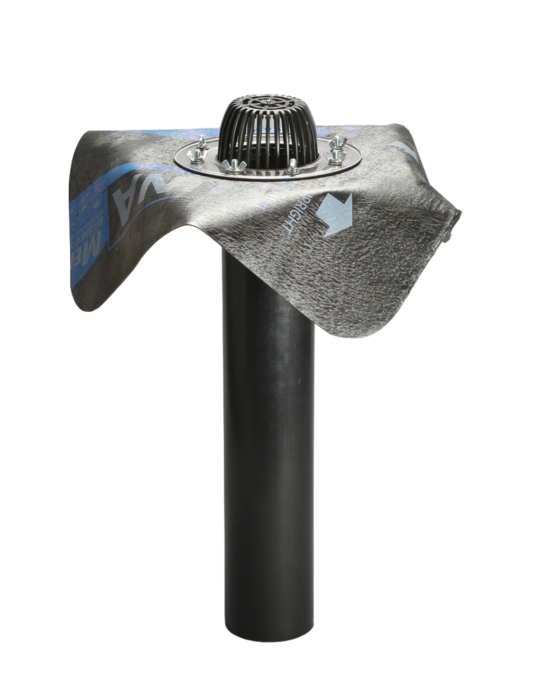 Воронка кровельная SGT НФ БФ с нержавеющим фланцем и битумным фартуком 110/600 мм (19268040)