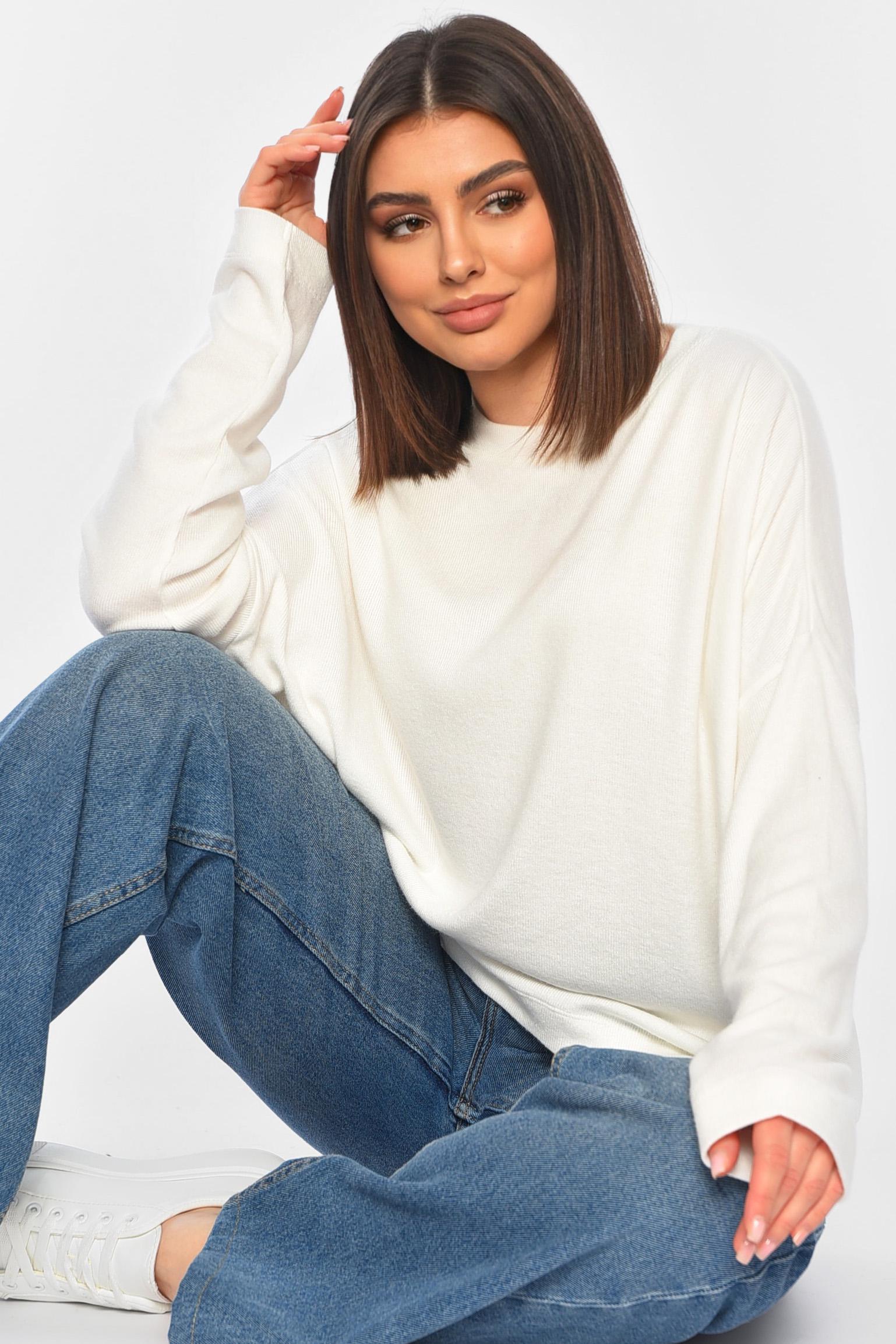 Кофта женская 197532 полубатальная XL Белый (197532_!295156_M) - фото 1 Кофта женская 197532 полубатальная XL Белый (197532_!295156_M) - фото 1