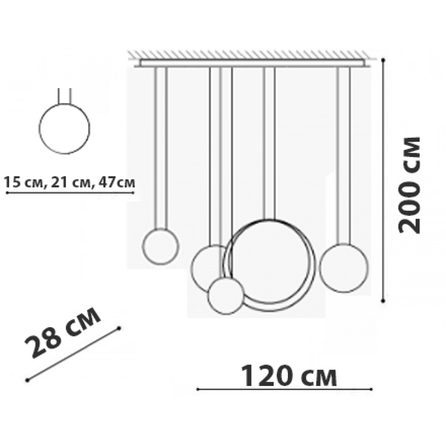 Люстра Friendlylight Cosmo XL FL5099 (19259166) - фото 3 Люстра Friendlylight Cosmo XL FL5099 (19259166) - фото 3
