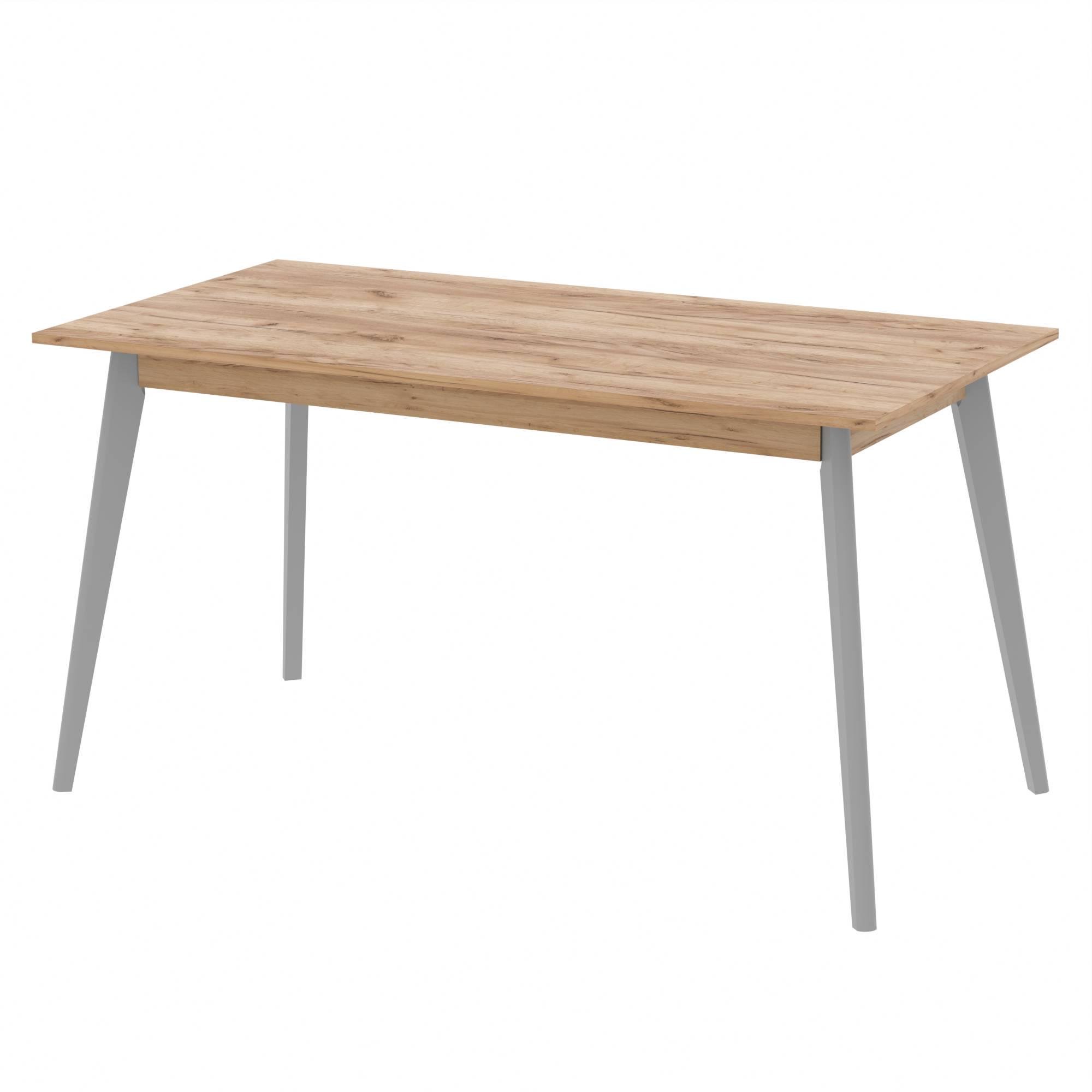 Стол обеденный Неман БОН 1380х780 Дуб крафт золотой/Серый