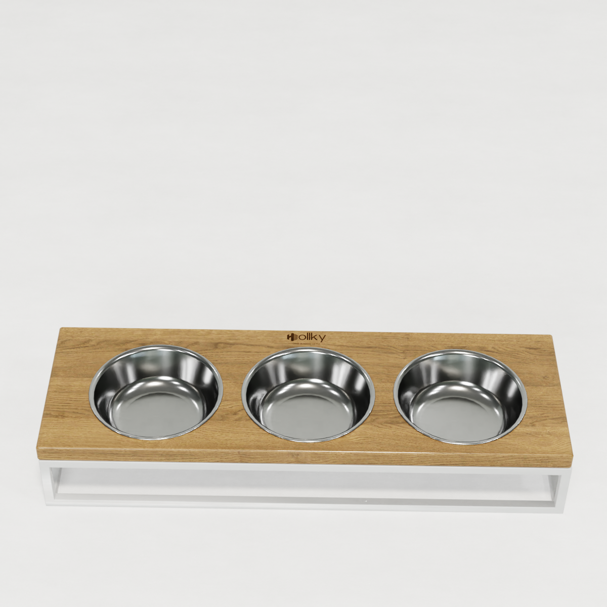 Миски на підставці для котів і маленьких собак Hollky Base Bar 3х0,45 л (Bar-54187-WHNT) - фото 9 Миски на підставці для котів і маленьких собак Hollky Base Bar 3х0,45 л (Bar-54187-WHNT) - фото 9