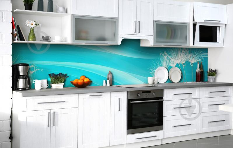 Скинали на кухню Zatarga «Лёгкость одуванчика» 650х2500 мм виниловая 3Д наклейка кухонный фартук самоклеящаяся Скинали на кухню Zatarga «Лёгкость одуванчика» 650х2500 мм виниловая 3Д наклейка кухонный фартук самоклеящаяся