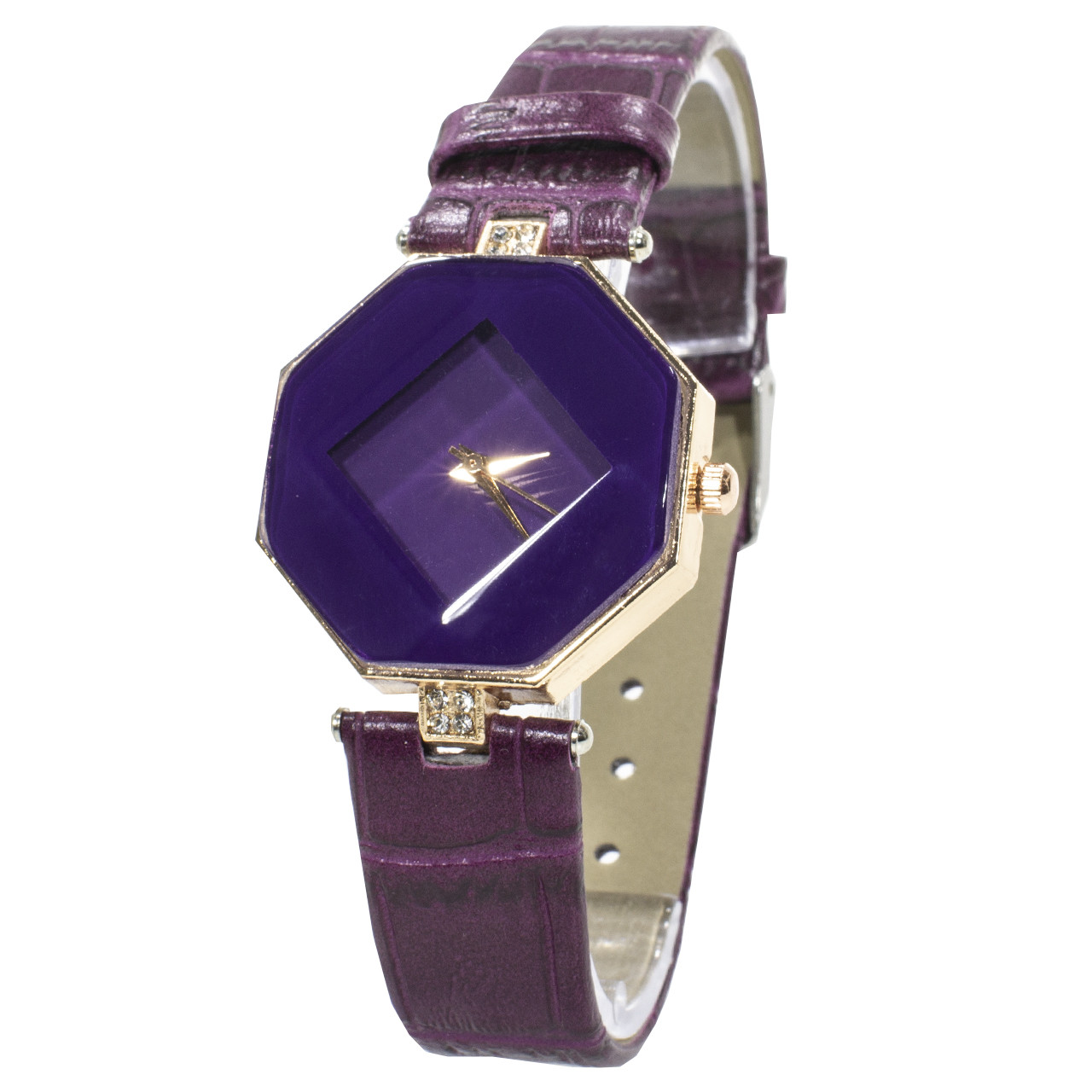 Часы женские кварцевые Rowng Геометрия Purple
