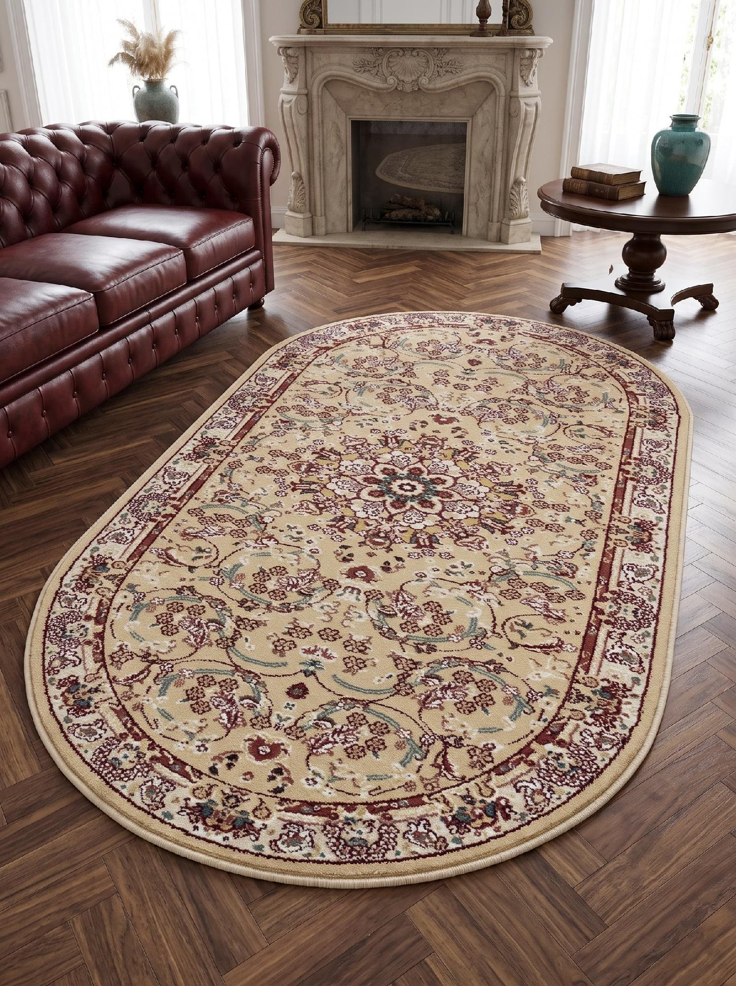 Ковер Iranian Star 4130a овал 70x140 см Beige (105920714)