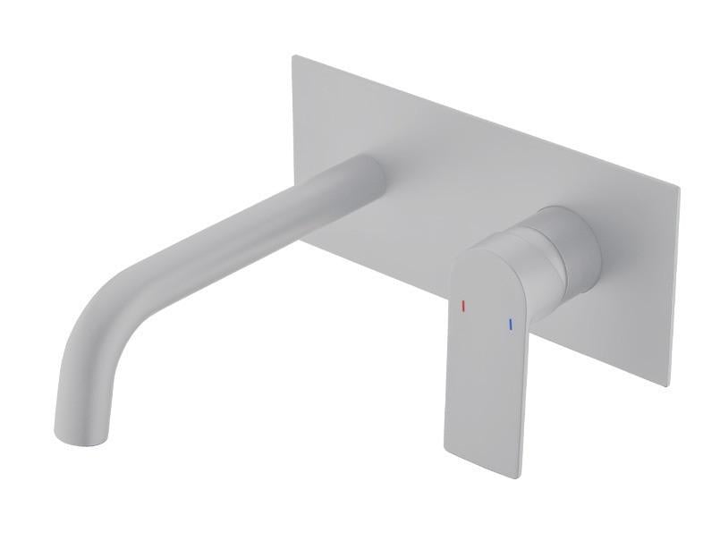 Смеситель для умывальника скрытого монтажа AIM DG503 Frosted white