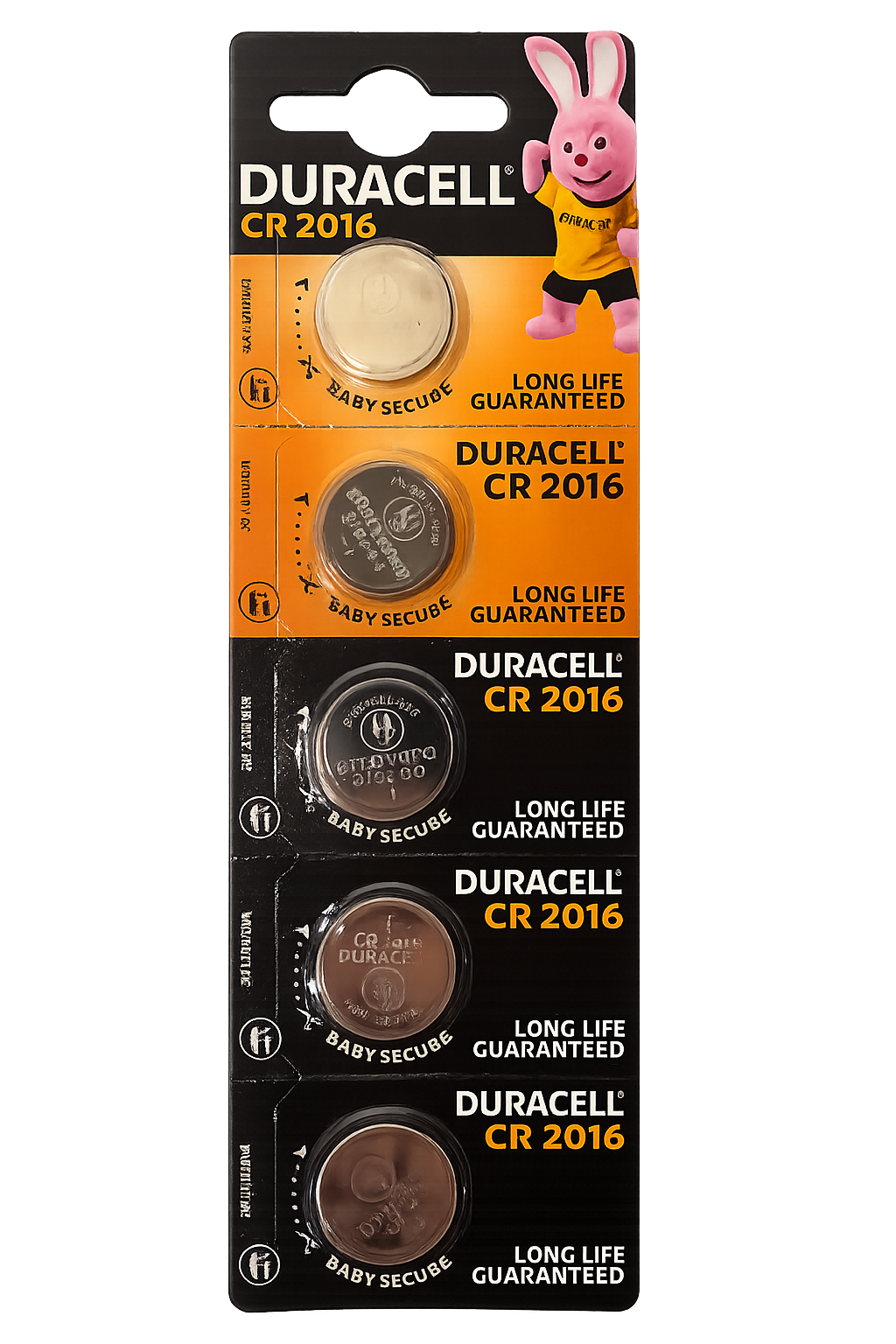 Набор батареек Duracell CR2016 DL2016 3V 5 шт. (32503313)