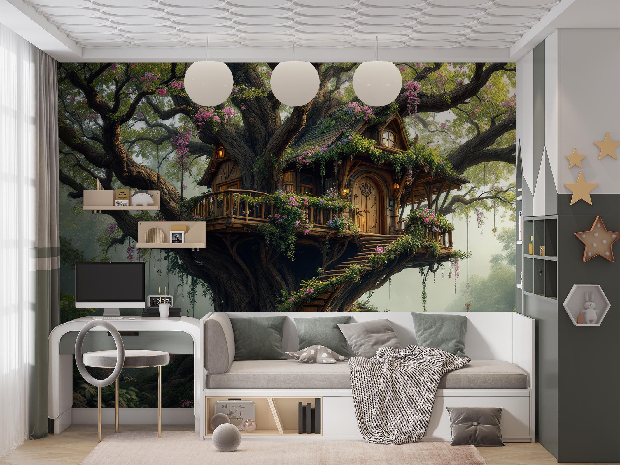 Фотообои флизелиновые Upstream Дом на дереве 180х120 см (S5KID-078/2) - фото 4