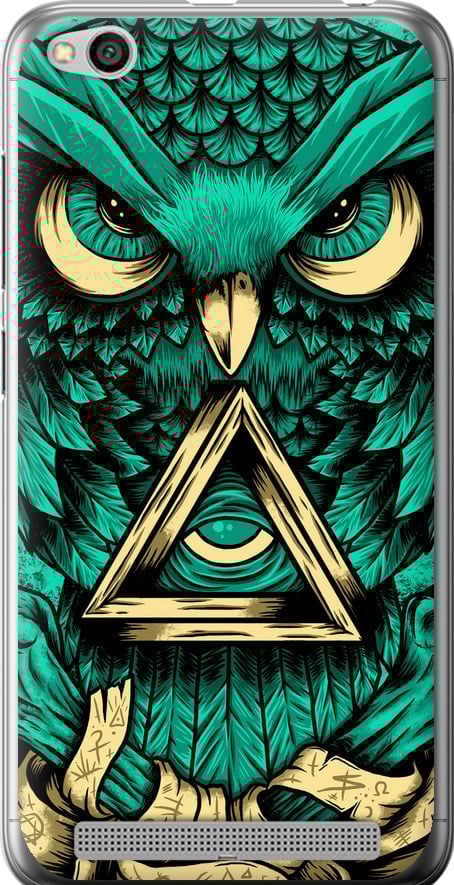 Чехол на Xiaomi Redmi 5A Сова Арт-тату (3971u-1133-42517)