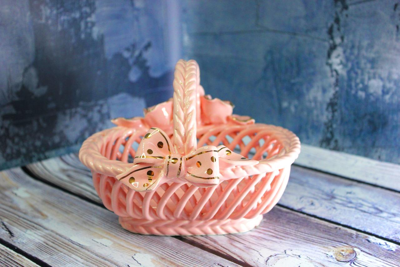 Конфетница Олька 13 см Розовый (1257175250) - фото 2 Конфетница Олька 13 см Розовый (1257175250) - фото 2