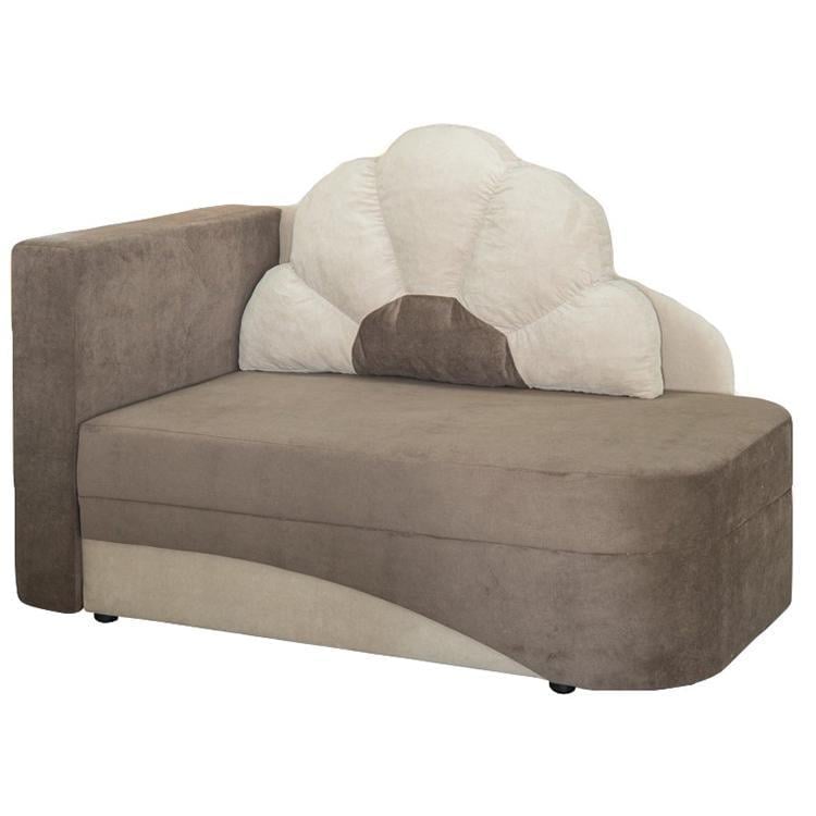 Диван раскладной Мебель-Сервис Юниор еврокнижка ДСП/дерево ткань Капелька Дота Коричневый/Бежевый