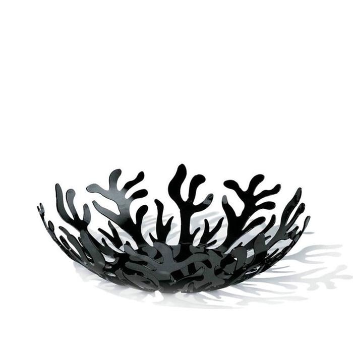 Ваза для фруктів Alessi Mediterraneo 25х9 см Чорний (2522574)
