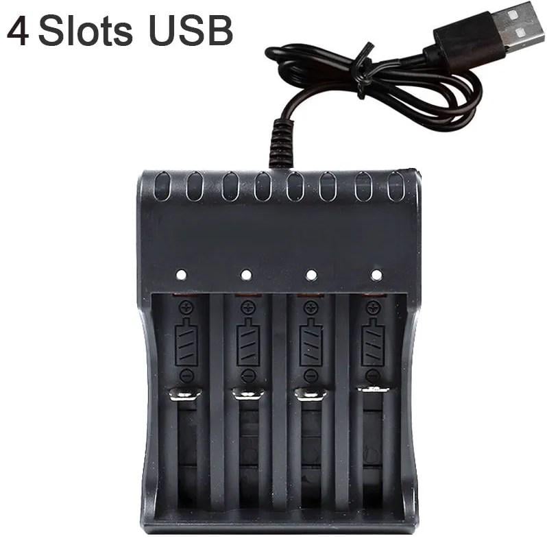 Зарядное устройство аккумуляторов для зарядки NI/MH/LI-On и других батарей от USB 4AA/AAA (1537) - фото 5