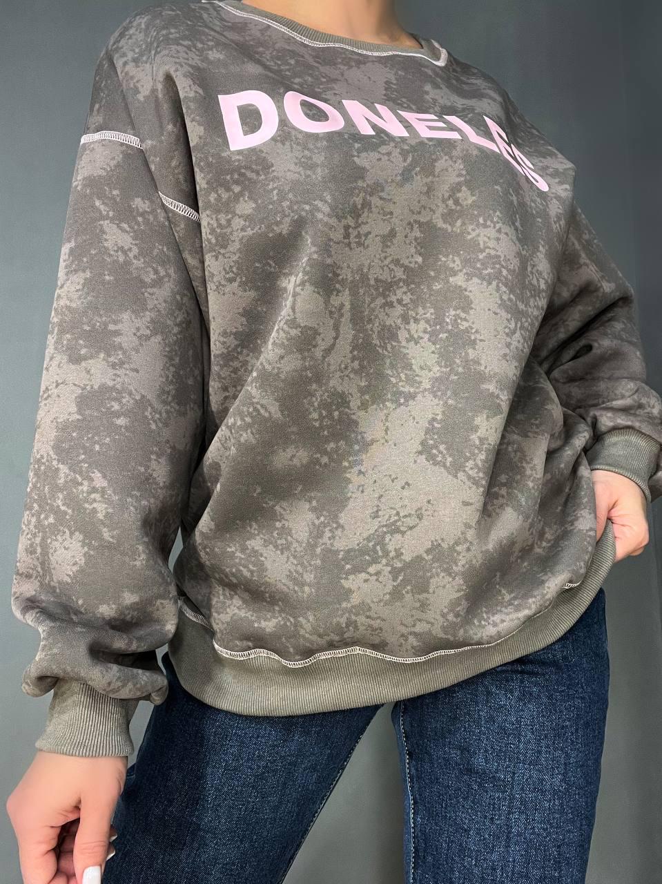 Свитшот женский JOY ONE 1732 DONELES удлиненный вареный тай-дай OS Шоколадный (3303) - фото 5 Свитшот женский JOY ONE 1732 DONELES удлиненный вареный тай-дай OS Шоколадный (3303) - фото 5