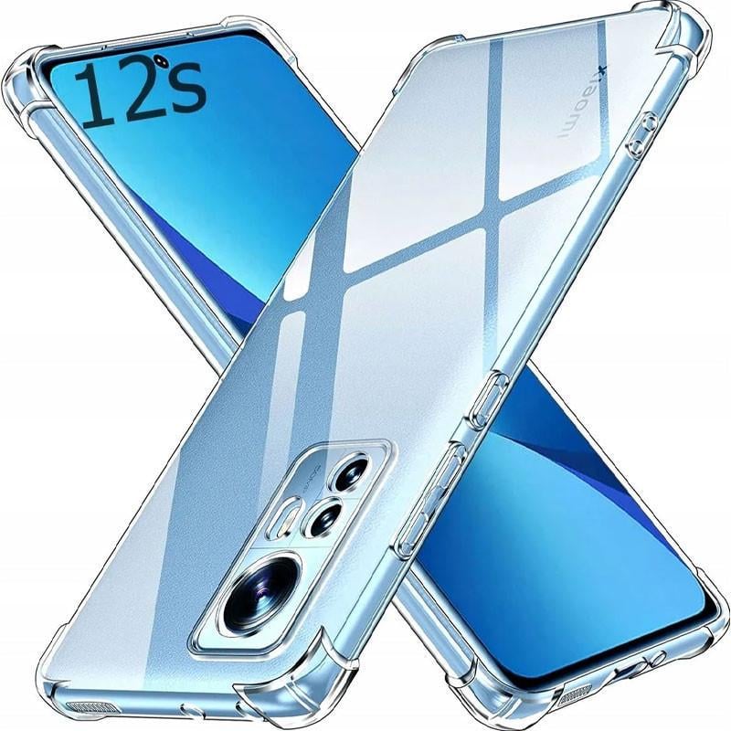 Противоударный TPU чехол GETMAN Ease logo усиленные углы Full Camera для Xiaomi Redmi Note 12S Прозрачный (Безцветный)