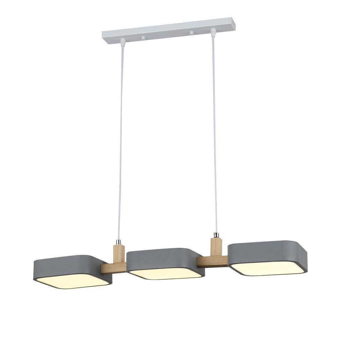 Люстра светодиодная Sirius на три акриловых плафона 72W 3000-6500K Серый (G 98102/3 Grey 72W)