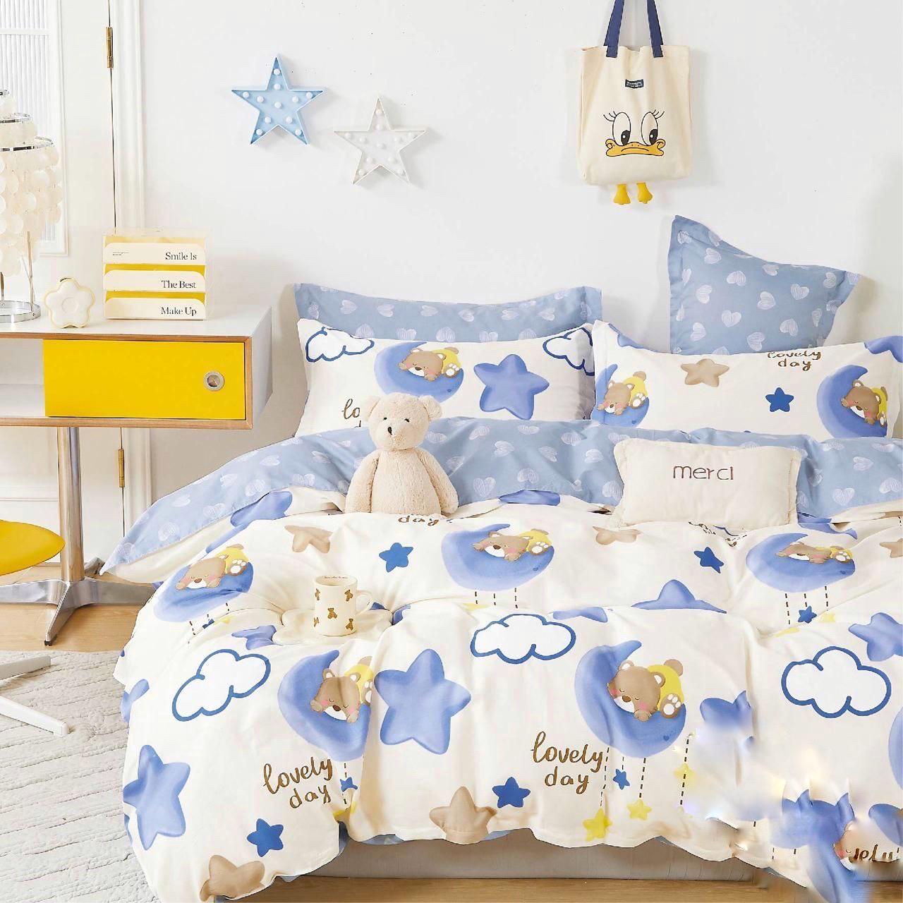 Постельное белье детское Viluta Мишки на луне твил сатин Постельное белье детское Viluta Мишки на луне твил сатин