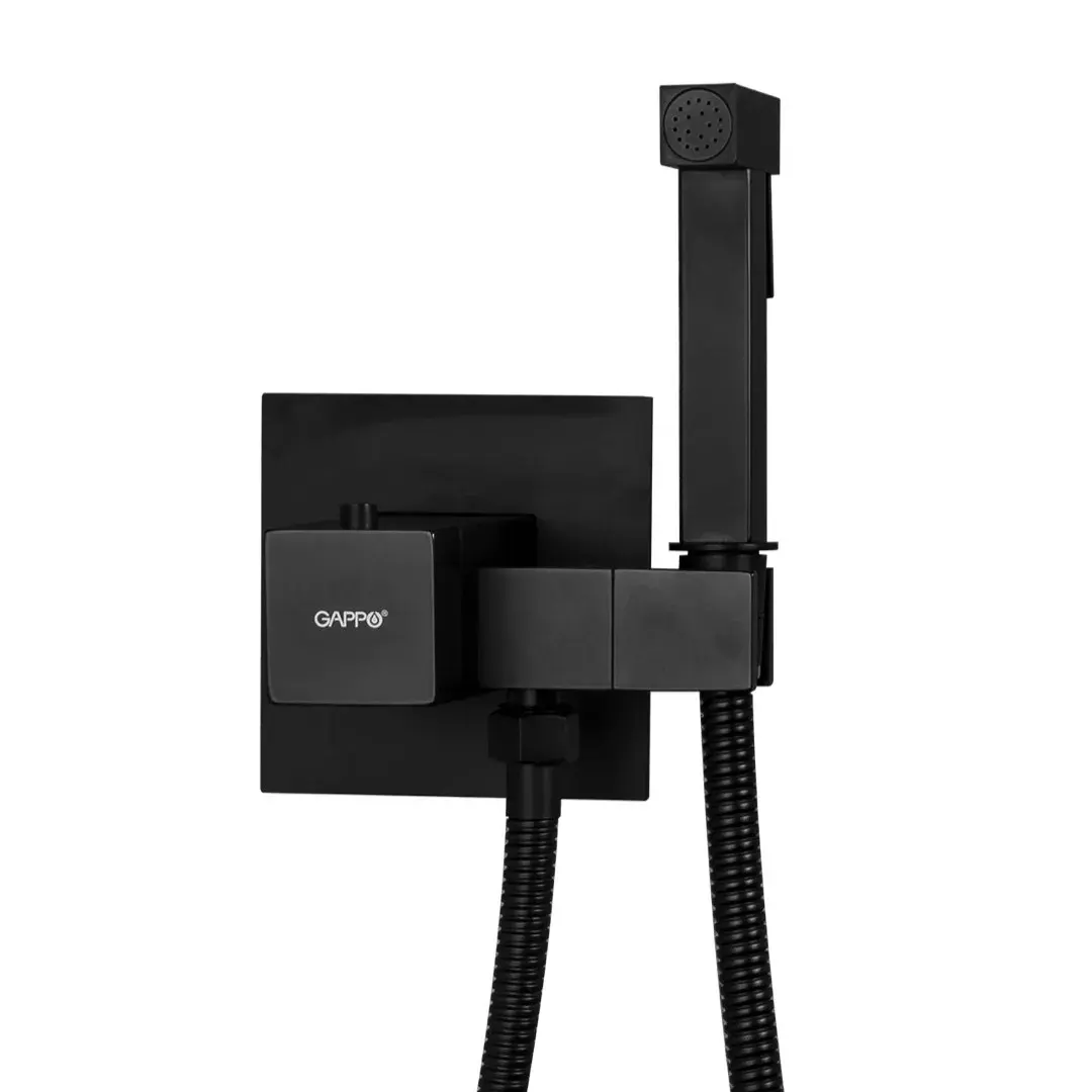Гигиенический душ Gappo термостатический Черный матовый (G7207-60)