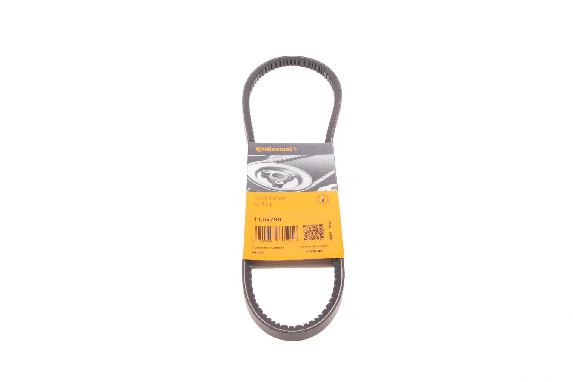 Ремень генератора Continental Audi 100/200/VW Caddy II/Golf III/IV/Passat/Sharan -04 - 11,5X790Ld