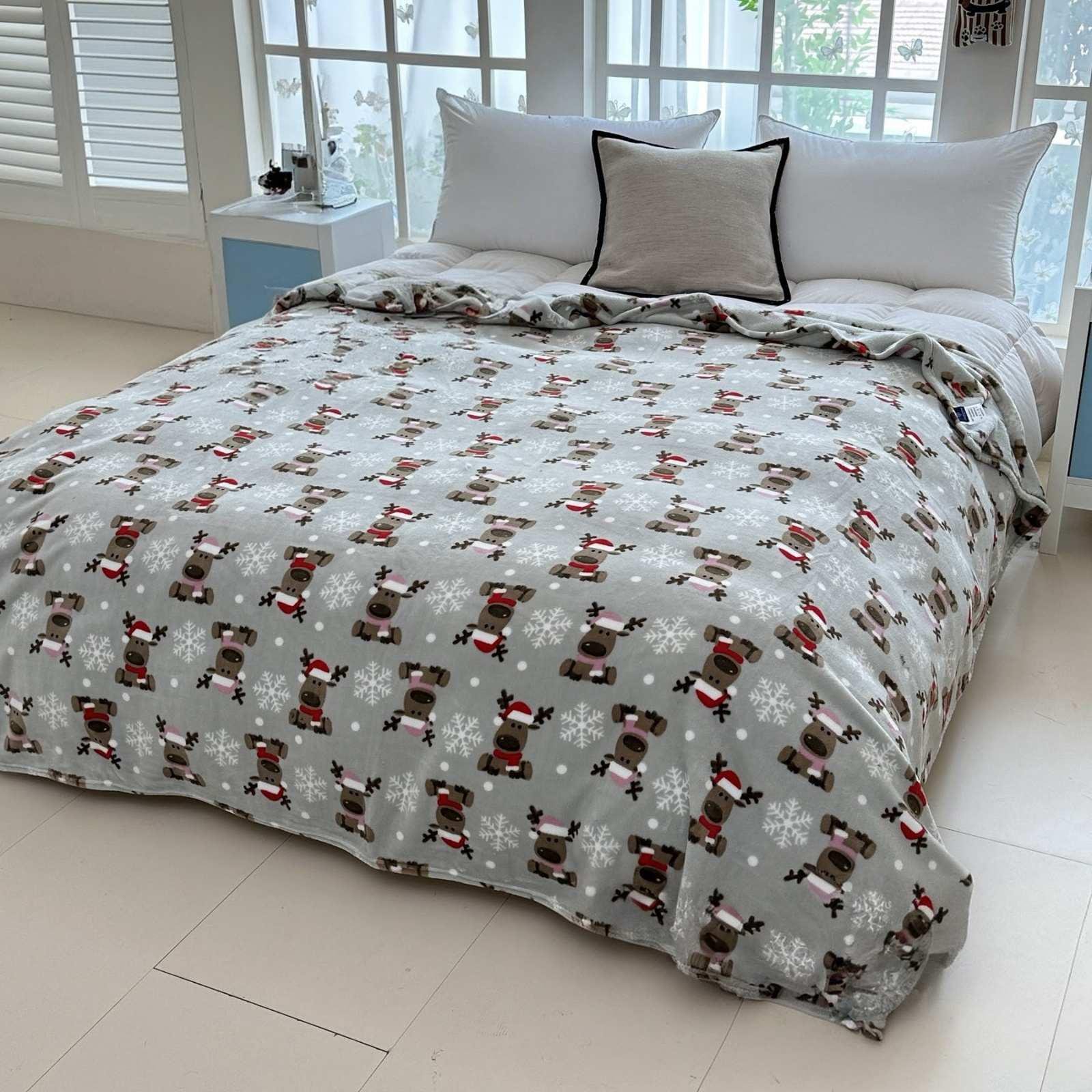 Покривало-плєд Велюр новорічне 200x230 см (22332830)