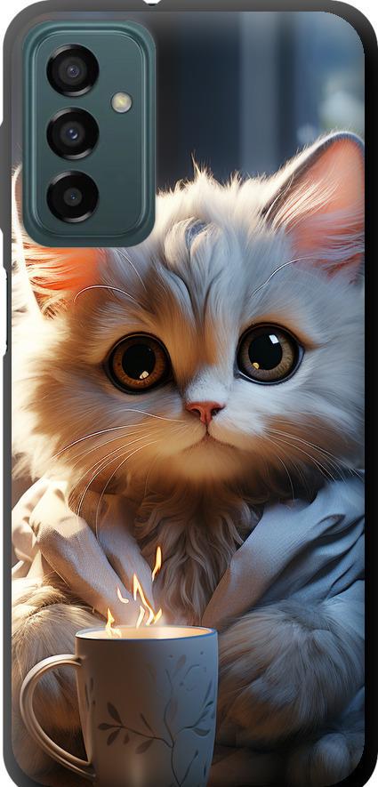 Чехол на Samsung Galaxy M13 M135 White cat (5646b-2765-42517)