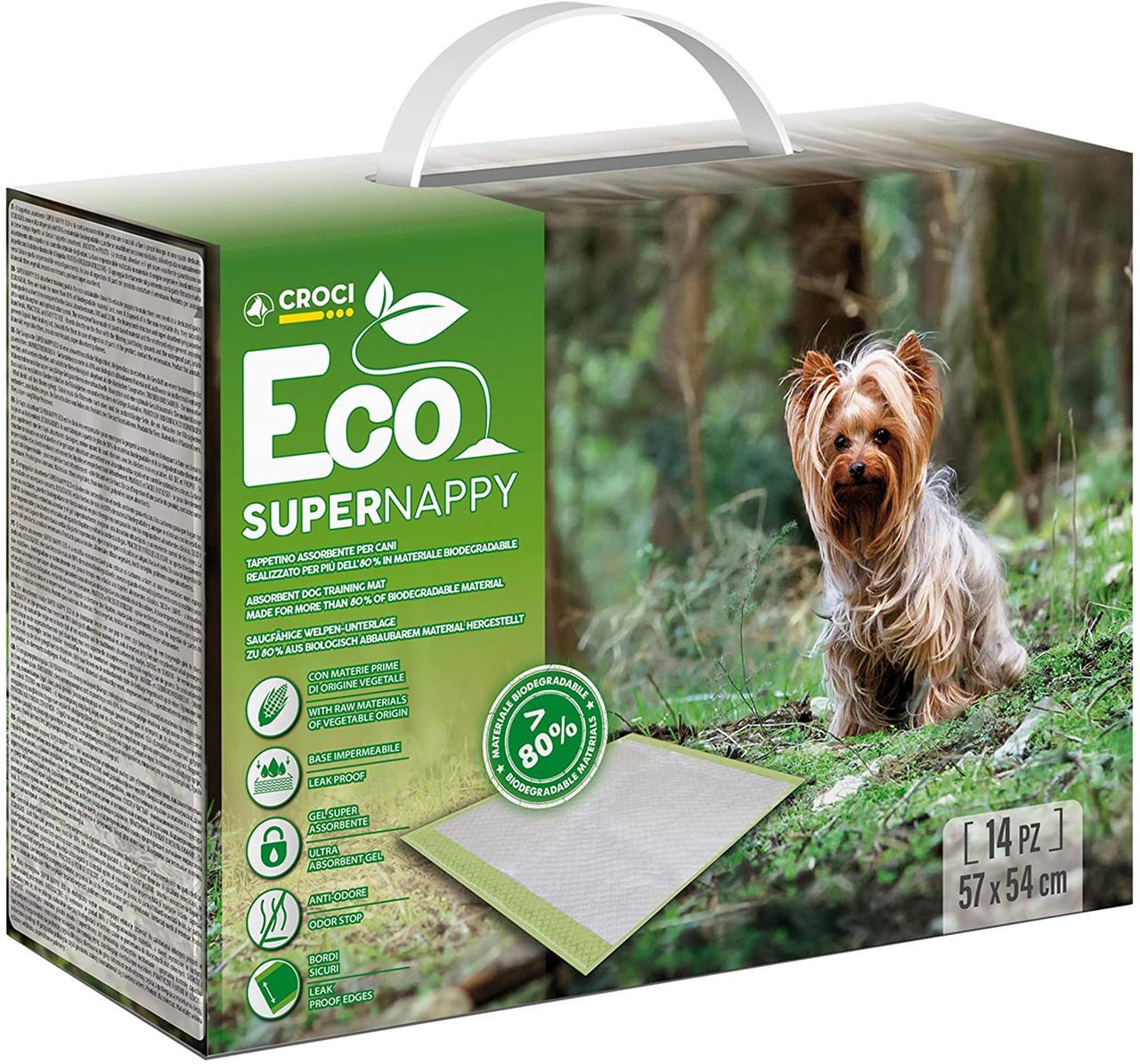 Пелюшки для собак одноразові Croci Super Nappy Eco 14 шт. 57x54 см (1522942018)