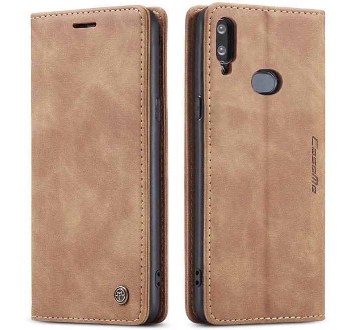 Чехол книжка с магнитом CaseMe на Samsung Galaxy A10s A107 Brown (14070-30)