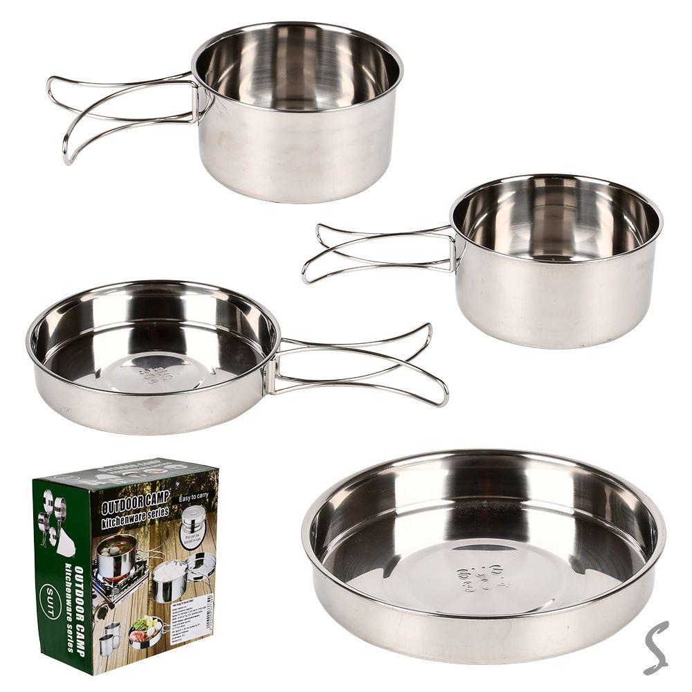 Набор посуды в чехле SS 4 пр. 12/14/15 см (R30941) - фото 2 Набор посуды в чехле SS 4 пр. 12/14/15 см (R30941) - фото 2